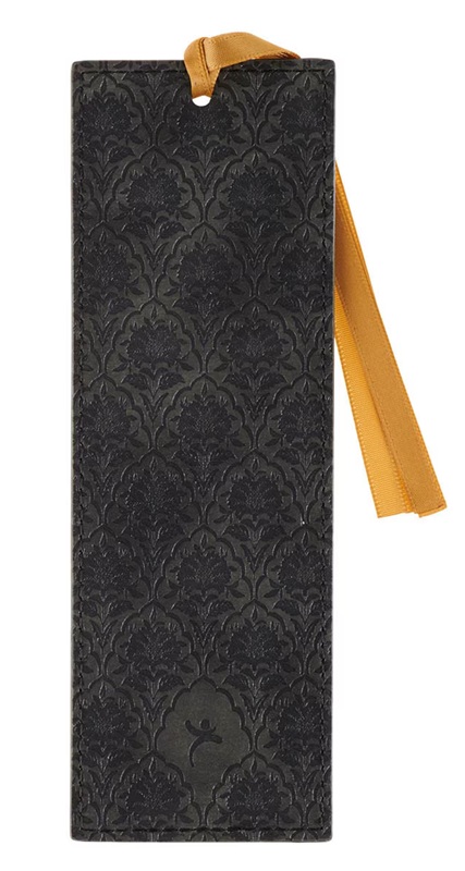 Bookmark Faux Leather Two-tone Charcoal and Black  I Know the Plans Jer. 29:11