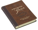 Daily Devotional Amazing Grace Two-Tone Brown Faux Leather