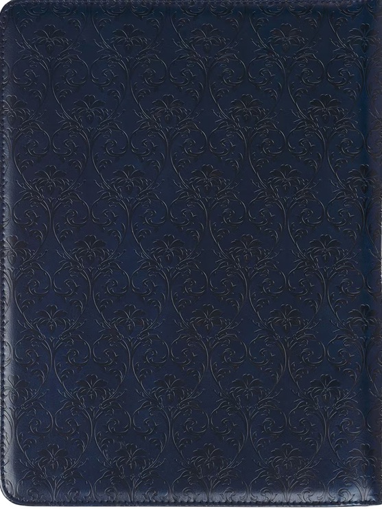 Executive Padfolio I Know The Plans Navy Floral 