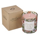 Glass Candle Amazing Grace Rainwater and Lily Scented