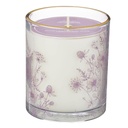 Glass Candle Be Joyful Rain-Drenched Lotus Scented 1 Thess. 5:16