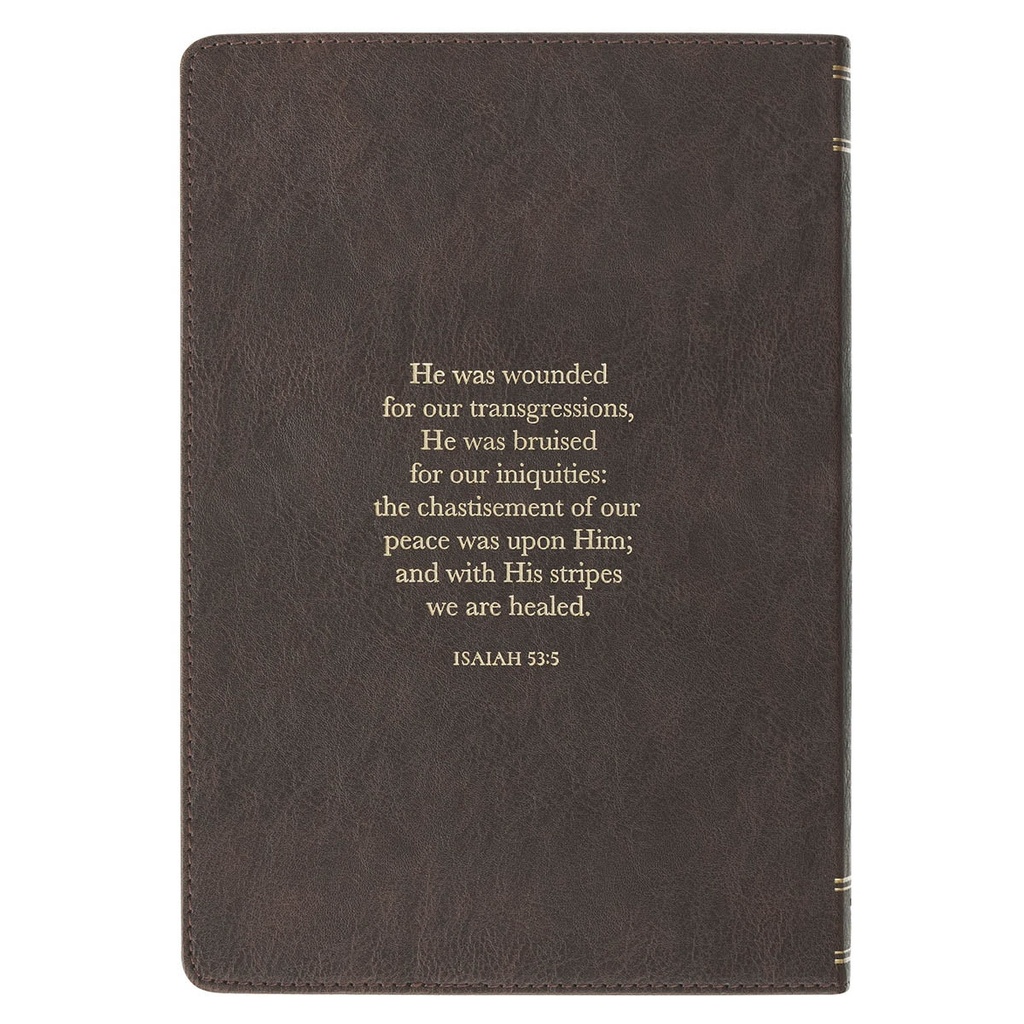 Journal Amazing Grace Brown Crown of Thorns Classic Faux Leather