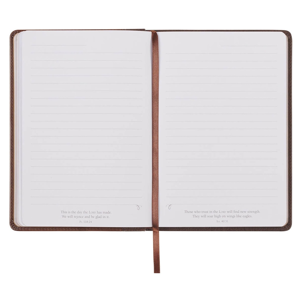 Journal Amazing Grace Brown Crown of Thorns Classic Faux Leather
