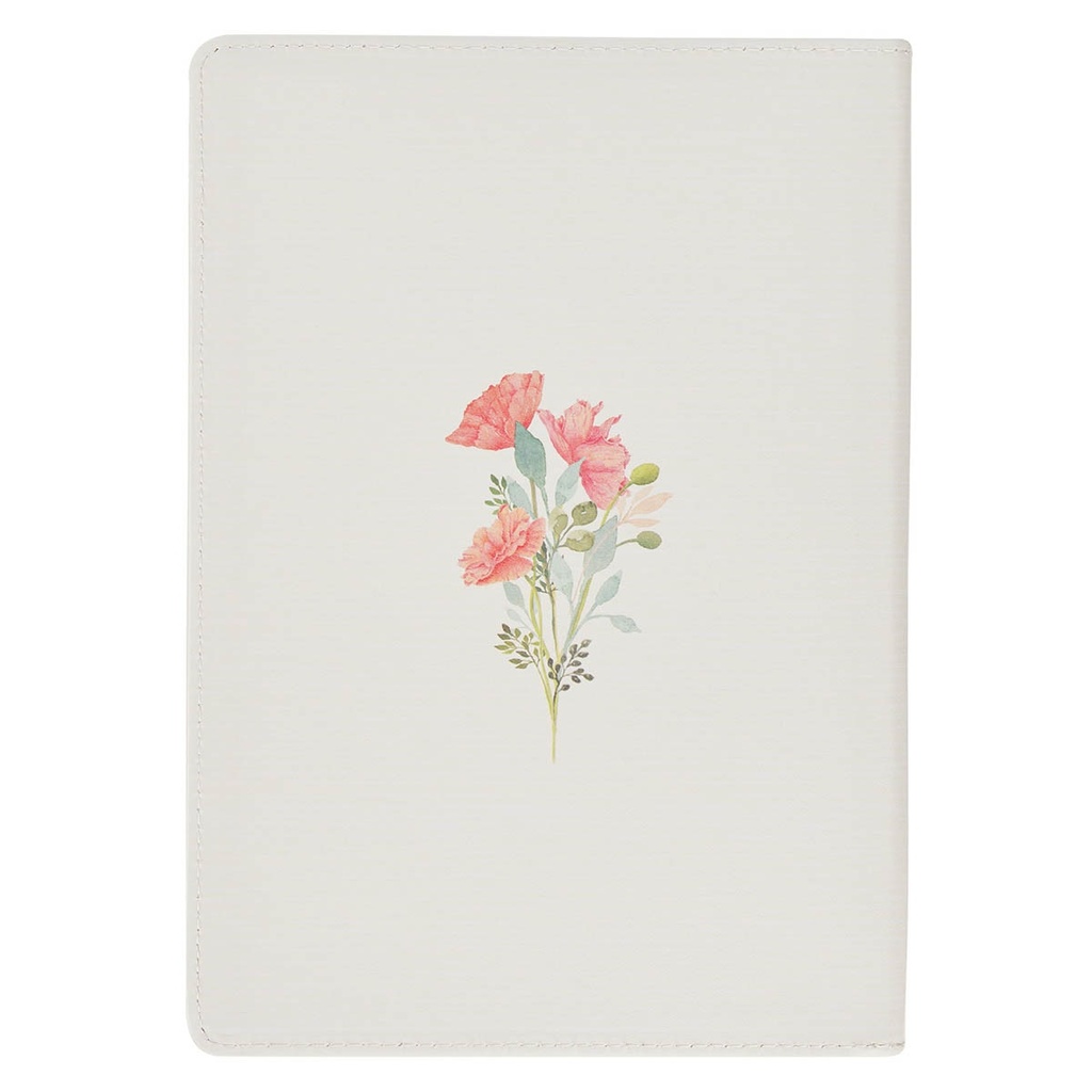 Journal A Sweet Friendship Bright Floral Wreath Classic Faux Leather