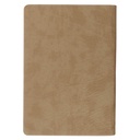 Journal Be Strong and Courageous Lion Tan Classic Faux Leather