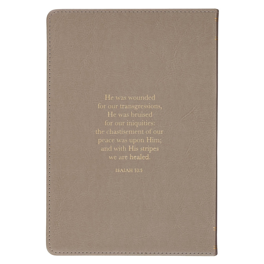 Journal Classic Taupe Amazing Grace Isa. 53:5