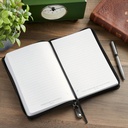 Journal Classic Zip Two-tone Brown and Black Zippered Man of God 1 Tim 6:11