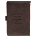 Journal Cover w/Lined Insert Brown Cross/Man of God 1 Tim. 6:11
