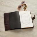 Journal Cover w/Lined Insert Brown Cross/Man of God 1 Tim. 6:11