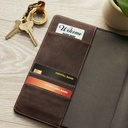 Journal Cover w/Lined Insert Brown Cross/Man of God 1 Tim. 6:11