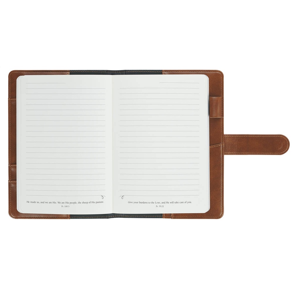 Journal Cover w/Lined Insert Brown Stand Firm 1 Cor. 16:13
