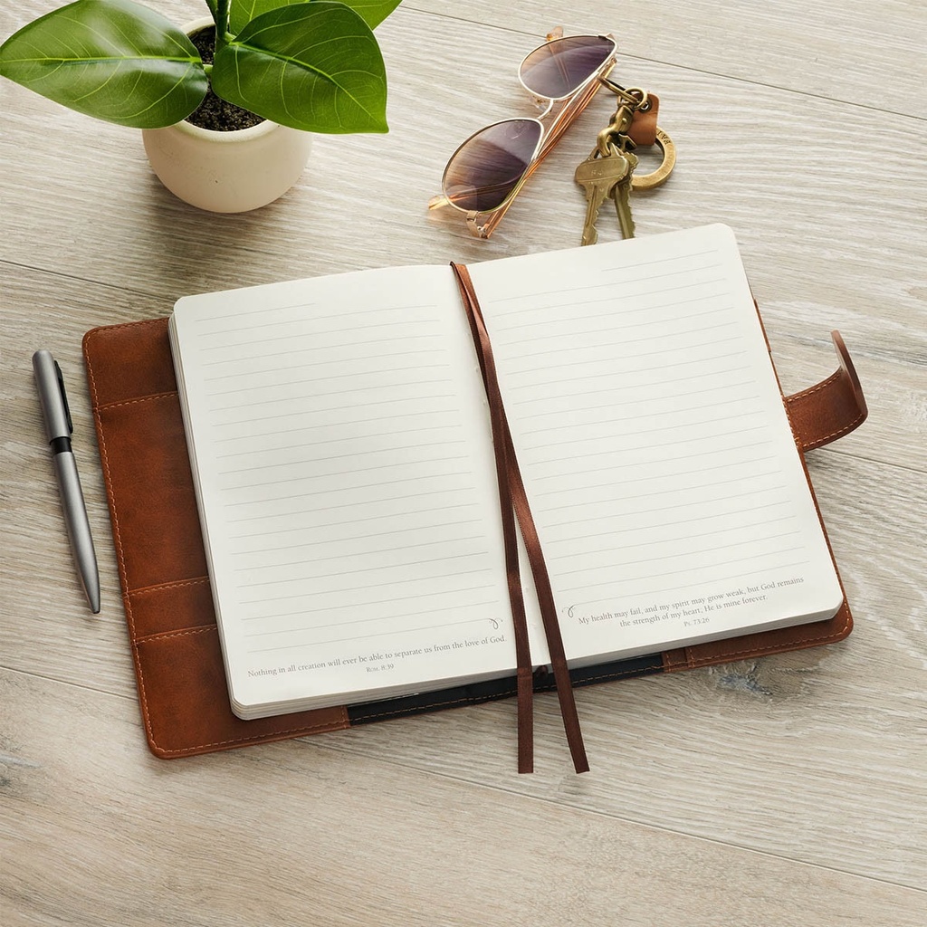 Journal Cover w/Lined Insert Brown Stand Firm 1 Cor. 16:13