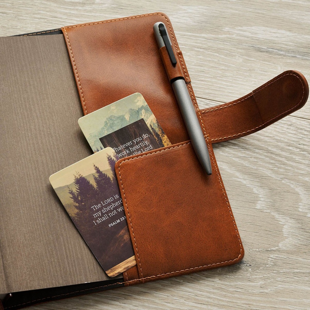 Journal Cover w/Lined Insert Brown Stand Firm 1 Cor. 16:13