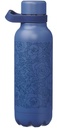 Water Bottle Saved By Grace Blue Floral Stainless Steel