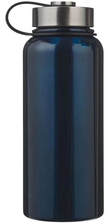 Water Bottle Plans Navy Blue Stainless Steel