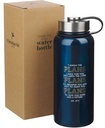 Water Bottle Plans Navy Blue Stainless Steel