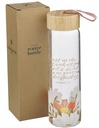 Water Bottle Trust In The Lord Floral Glass