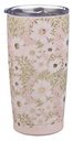 Tumbler SS Pink Floral The Lord Bless You and Keep You Num. 6:24