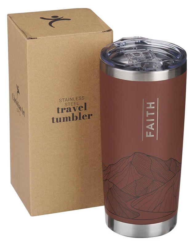 Travel Tumbler Faith Brown Mountain