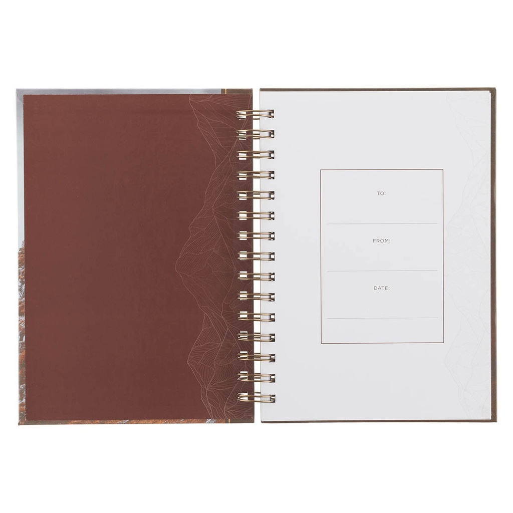 Journal Faith Can Move Mountains Spiral