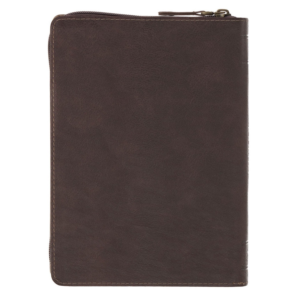 Journal Plans Cocoa Brown and Taupe Classic Faux Leather