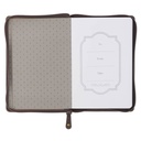 Journal Plans Cocoa Brown and Taupe Classic Faux Leather