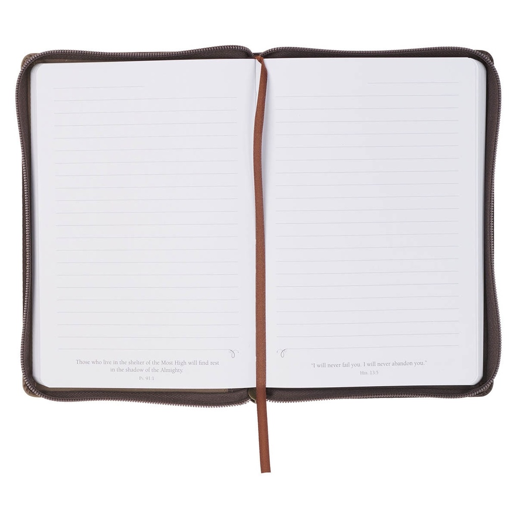 Journal Plans Cocoa Brown and Taupe Classic Faux Leather