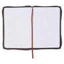 Journal Plans Cocoa Brown and Taupe Classic Faux Leather