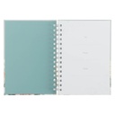 Journal Power Love and A Sound Mind Mint Floral Spiral
