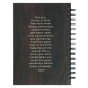 Journal Spiral Brown Man of God 1 Tim. 6:11