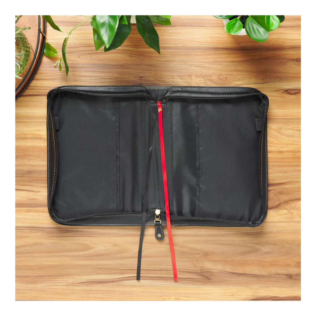 Bible Case XL Be Strong Medallion Grey/Black