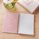 Journal Spiral Dusty Mauve Floral Be Joyful 1 Thess. 5:16