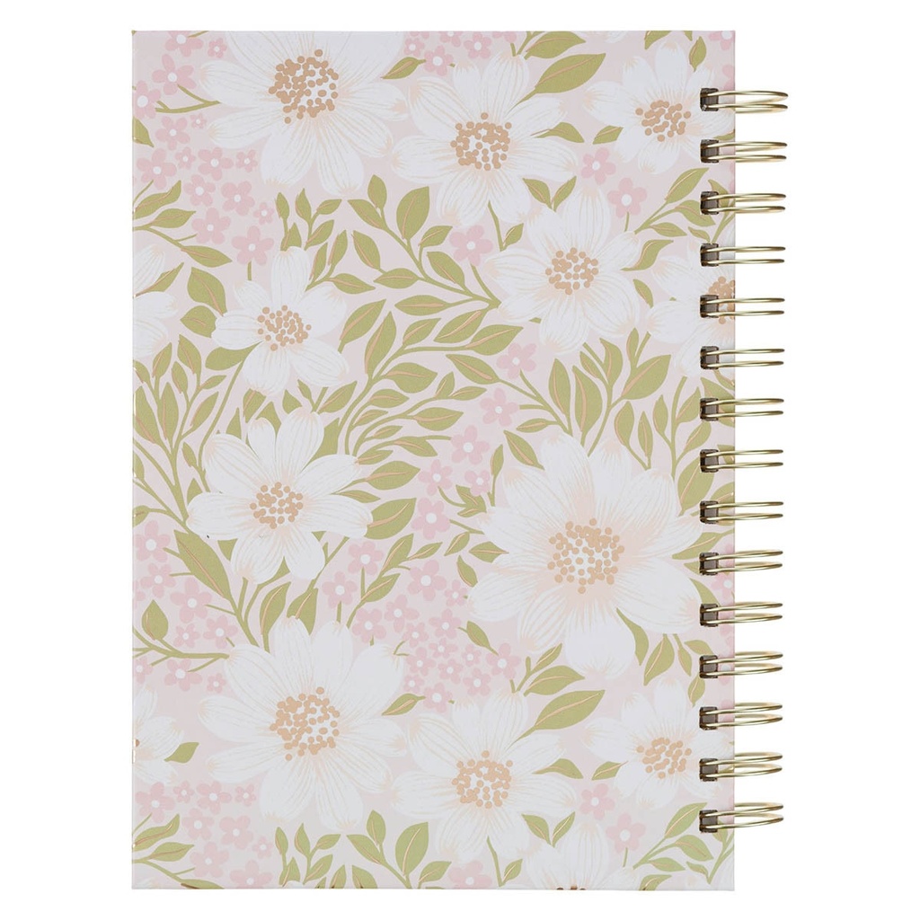 Journal Spiral Pink Floral Bless You And Keep You Num. 6:24