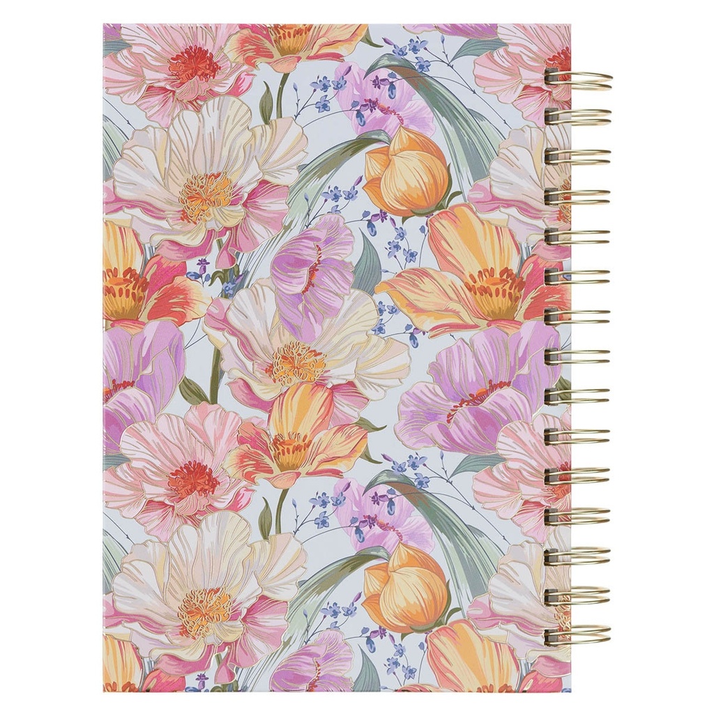 Journal Spiral Pink Floral I Know The Plans Jer. 29:11