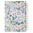 Journal Spiral White Floral He Who Promised Heb. 10:23
