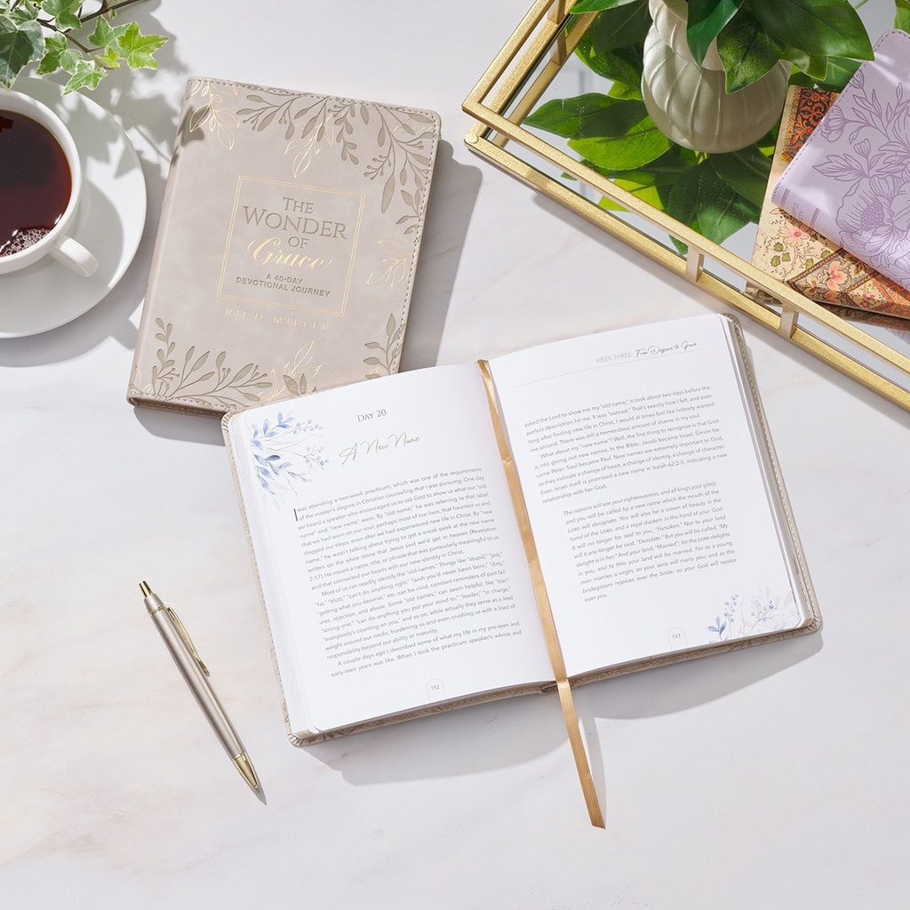 Wonder of Grace Taupe Devotional
