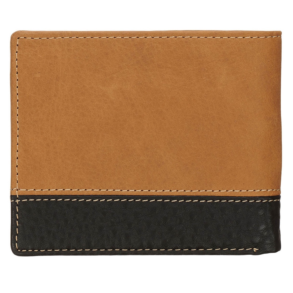 Wallet Leather Two-tone Brown Man Of God Cross