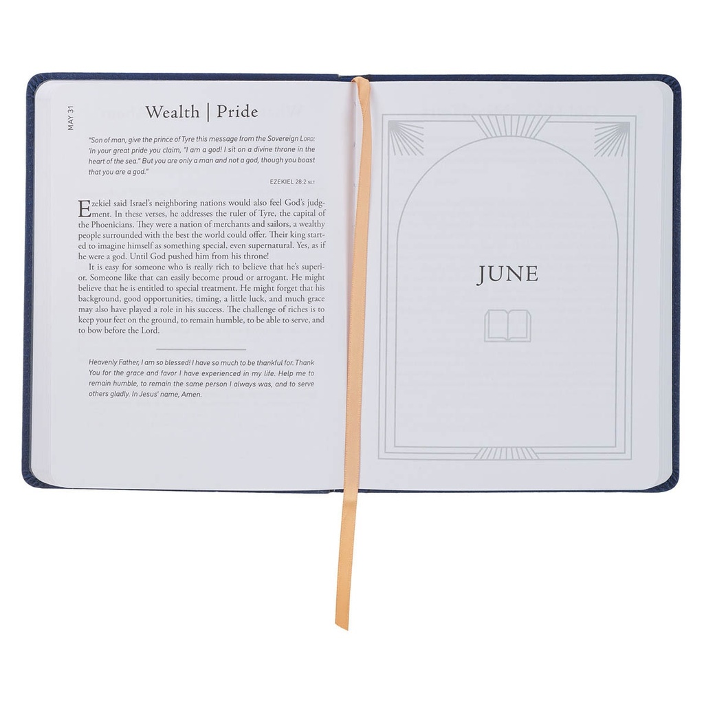 Walk Through God's Word Navy Faux Leather