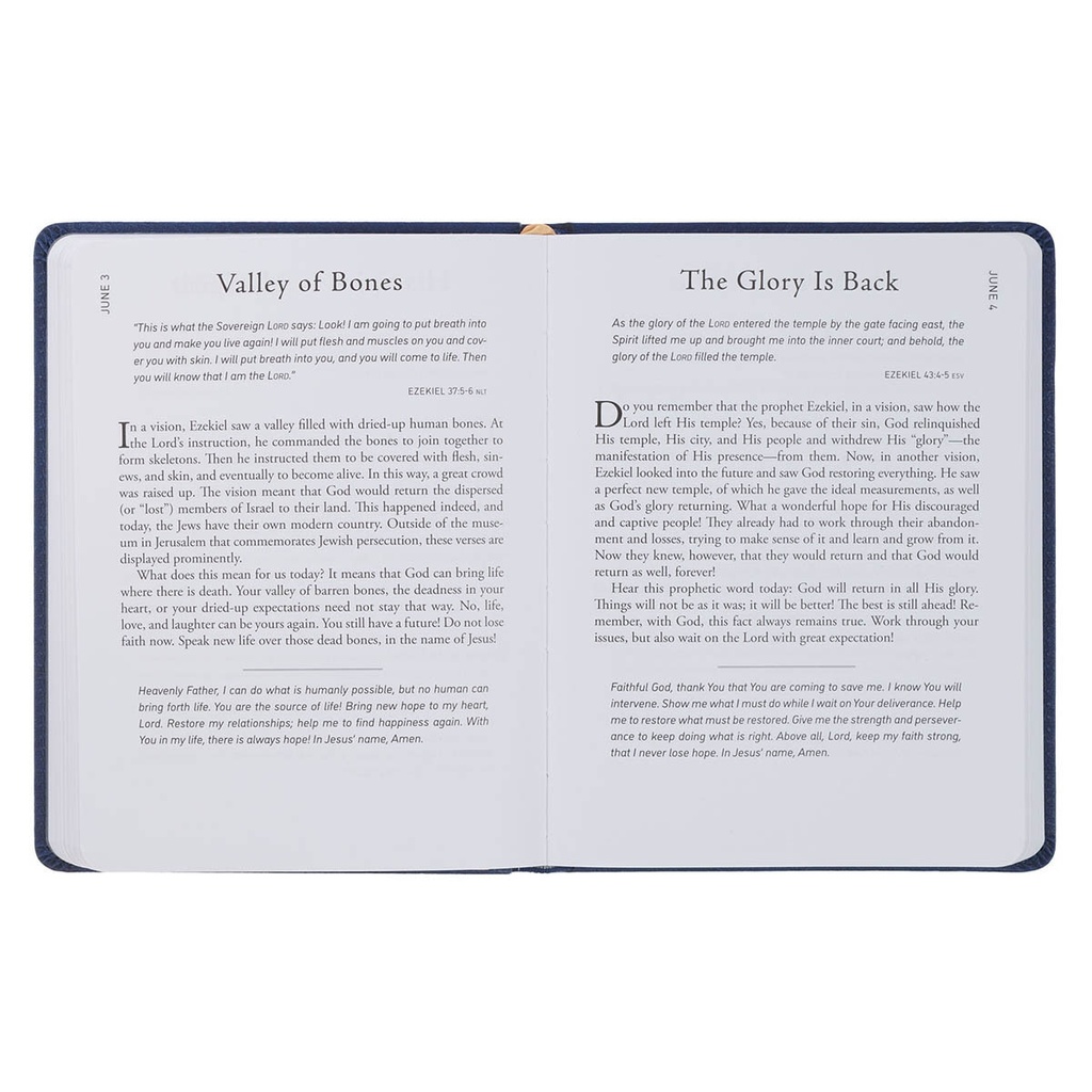 Walk Through God's Word Navy Faux Leather