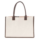 Tote Bag Be Strong and Courageous Floral Canvas
