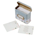 Tin Prayer Cards He Restores My Soul Green Floral