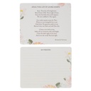 Tin Prayer Cards He Restores My Soul Green Floral