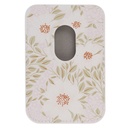Phone Wallet Magnetic White Floral Bless You And Keep You Num. 6:24