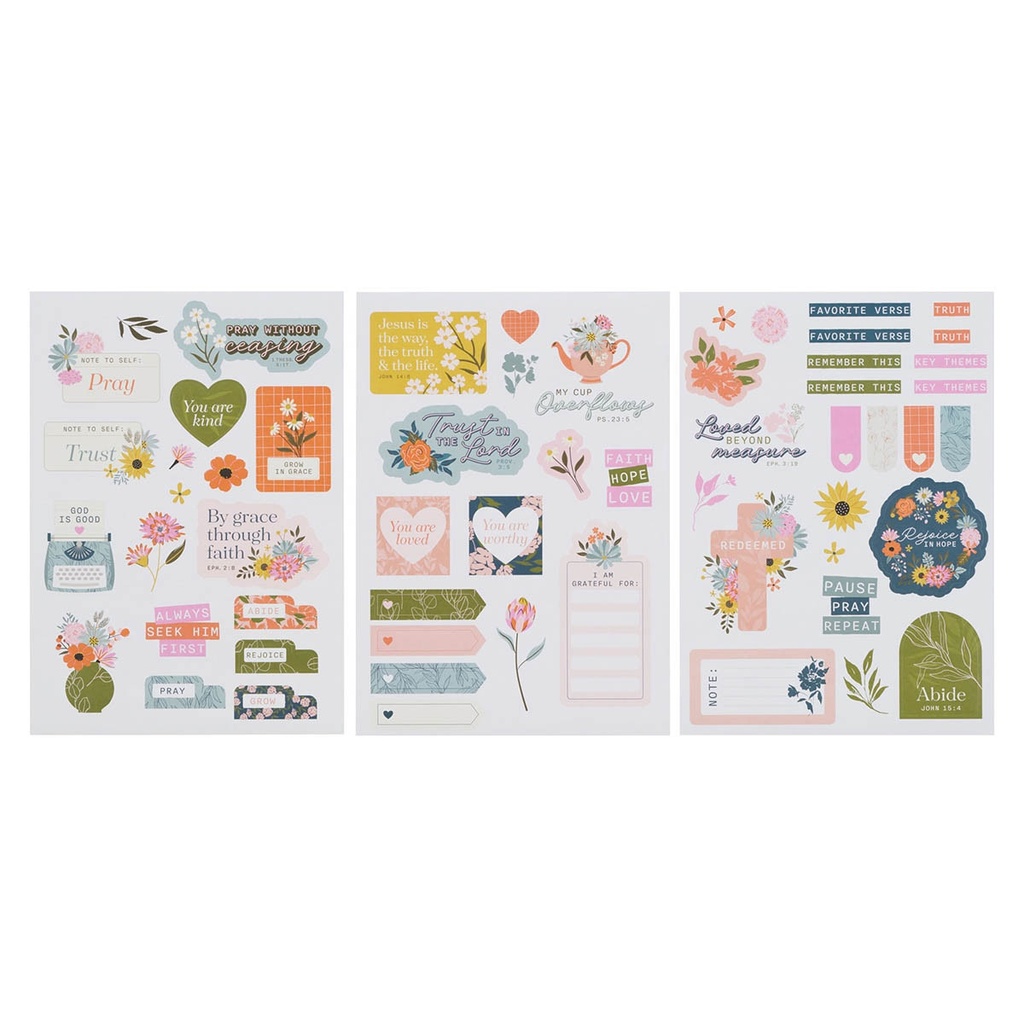 Stickers Grow In Grace 3 sheets