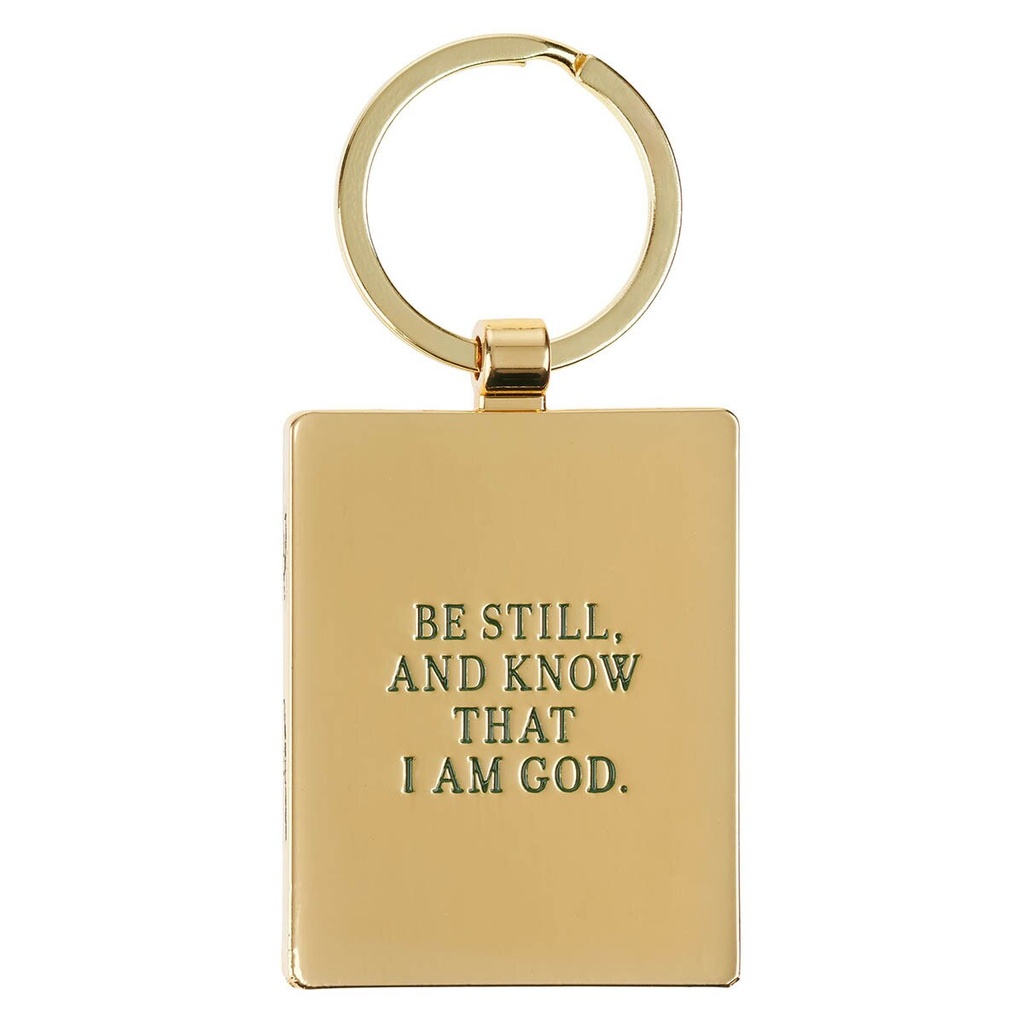 Keyring Be Still Green Ps. 46:10