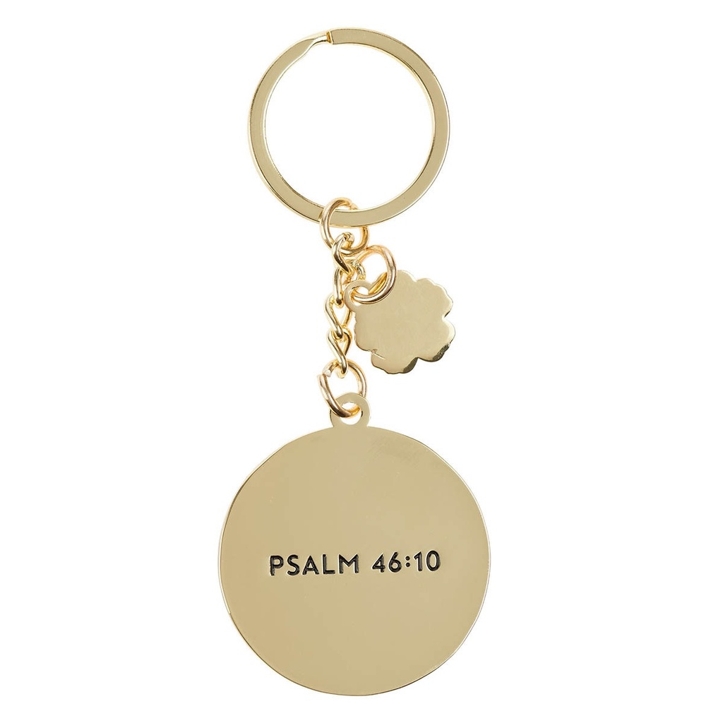Keyring Be Still & Know Medallion Ps. 46:10