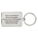 Keyring Brown Be Strong And Courageous Josh. 1:9