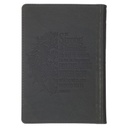 KJV Compact Black/Grey Faux Leather
