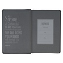 KJV Compact Black/Grey Faux Leather