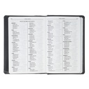 KJV Compact Black/Grey Faux Leather